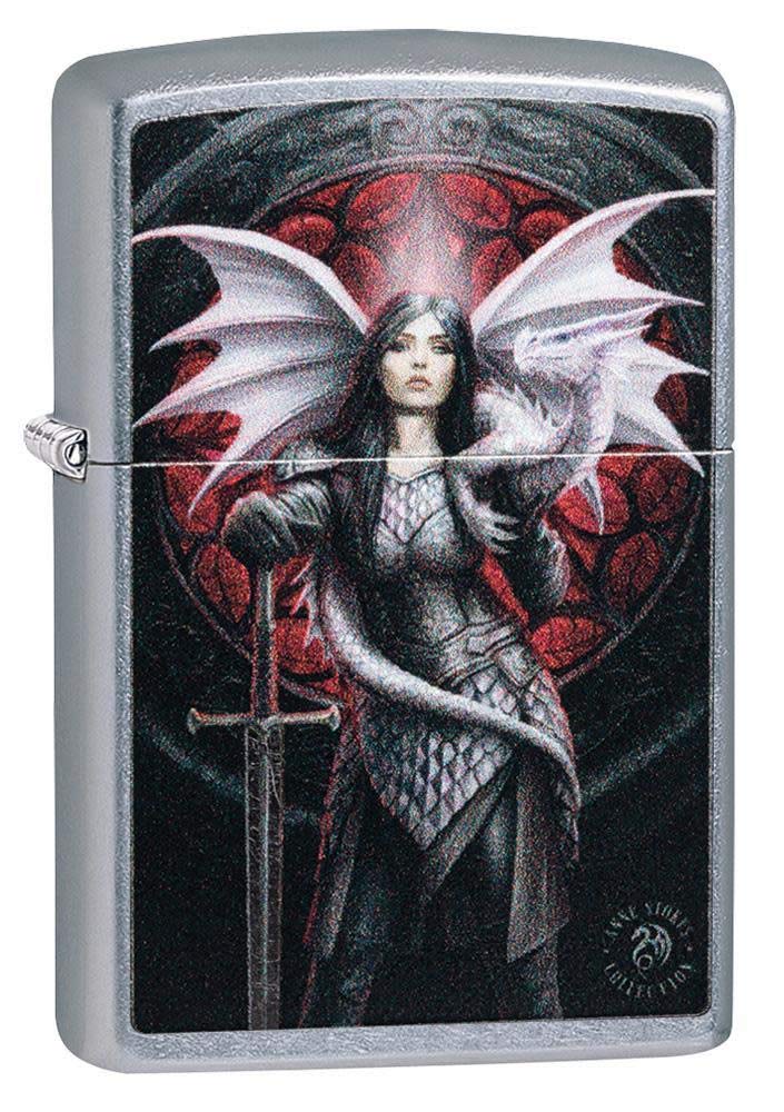 Zippo Armor High Polish Green Elegant Dragon Pocket Lighter, One Size